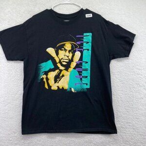 Ice Cube Mens T Shirt Sz Large Black Short Sleeve Crew Neck Peace Rap Tee Music‎